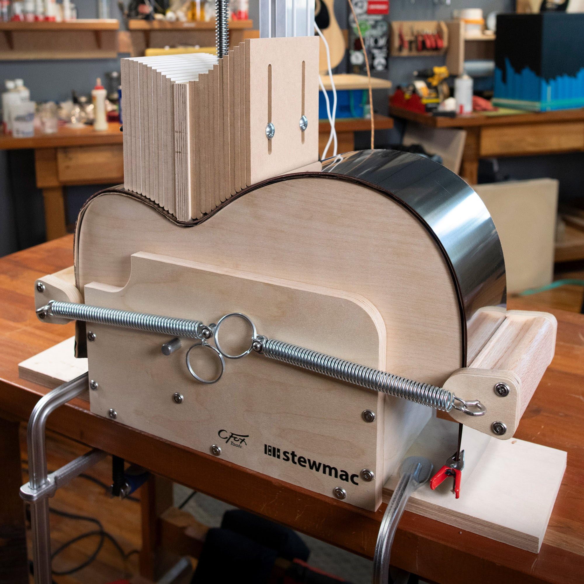 StewMac Acoustic Guitar Side Bending System, With Dreadnought Body Forms (103390) - Image 4