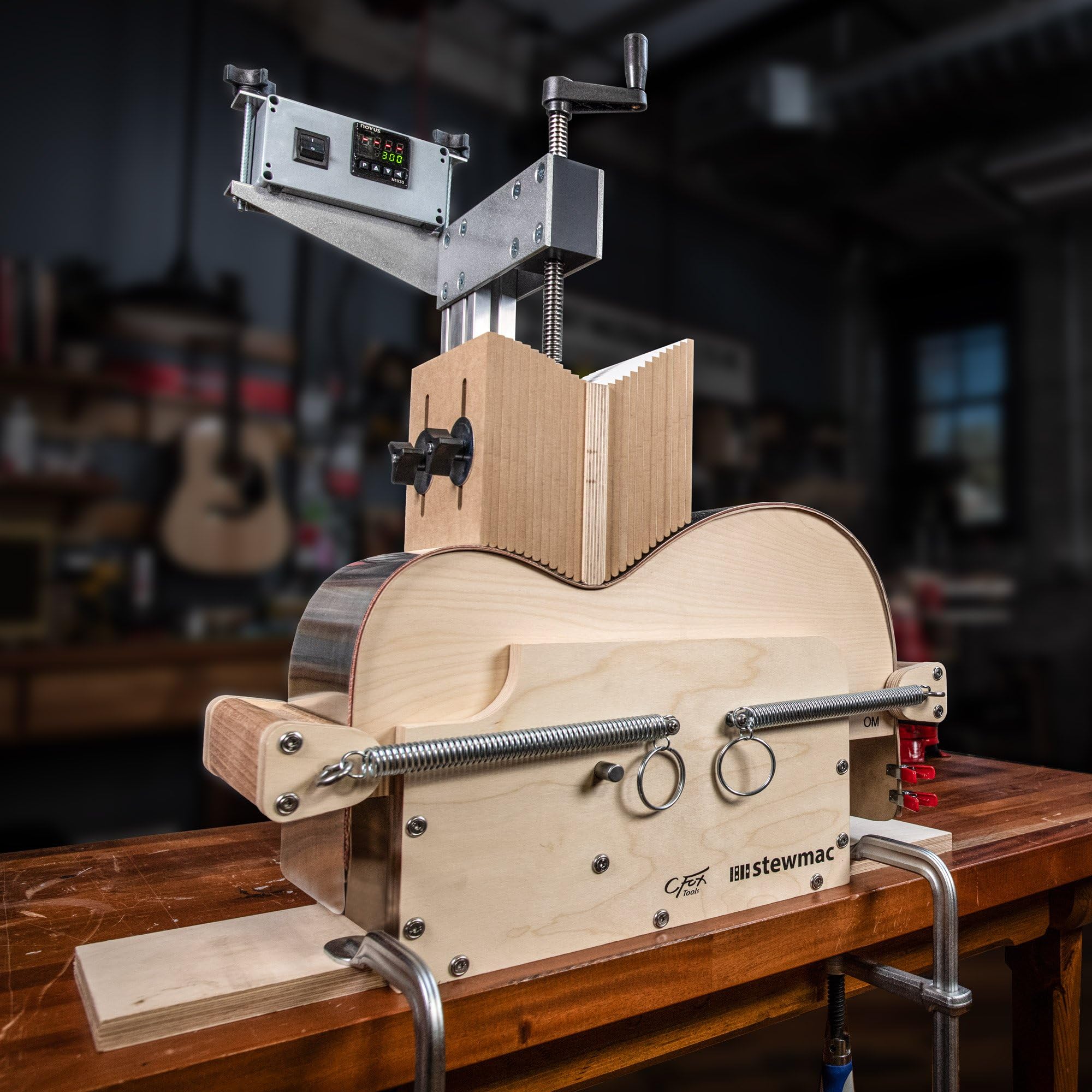 StewMac Acoustic Guitar Side Bending System, With Dreadnought Body Forms (103390) - Image 6