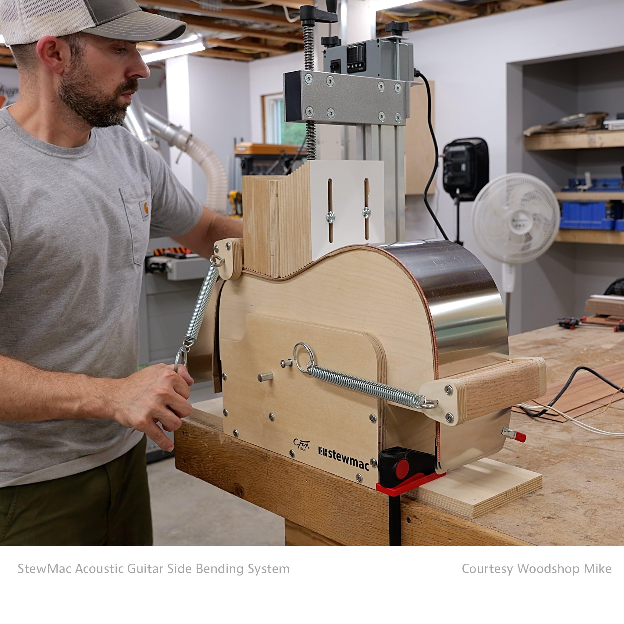StewMac Acoustic Guitar Side Bending System, With Dreadnought Body Forms (103390) - Image 7
