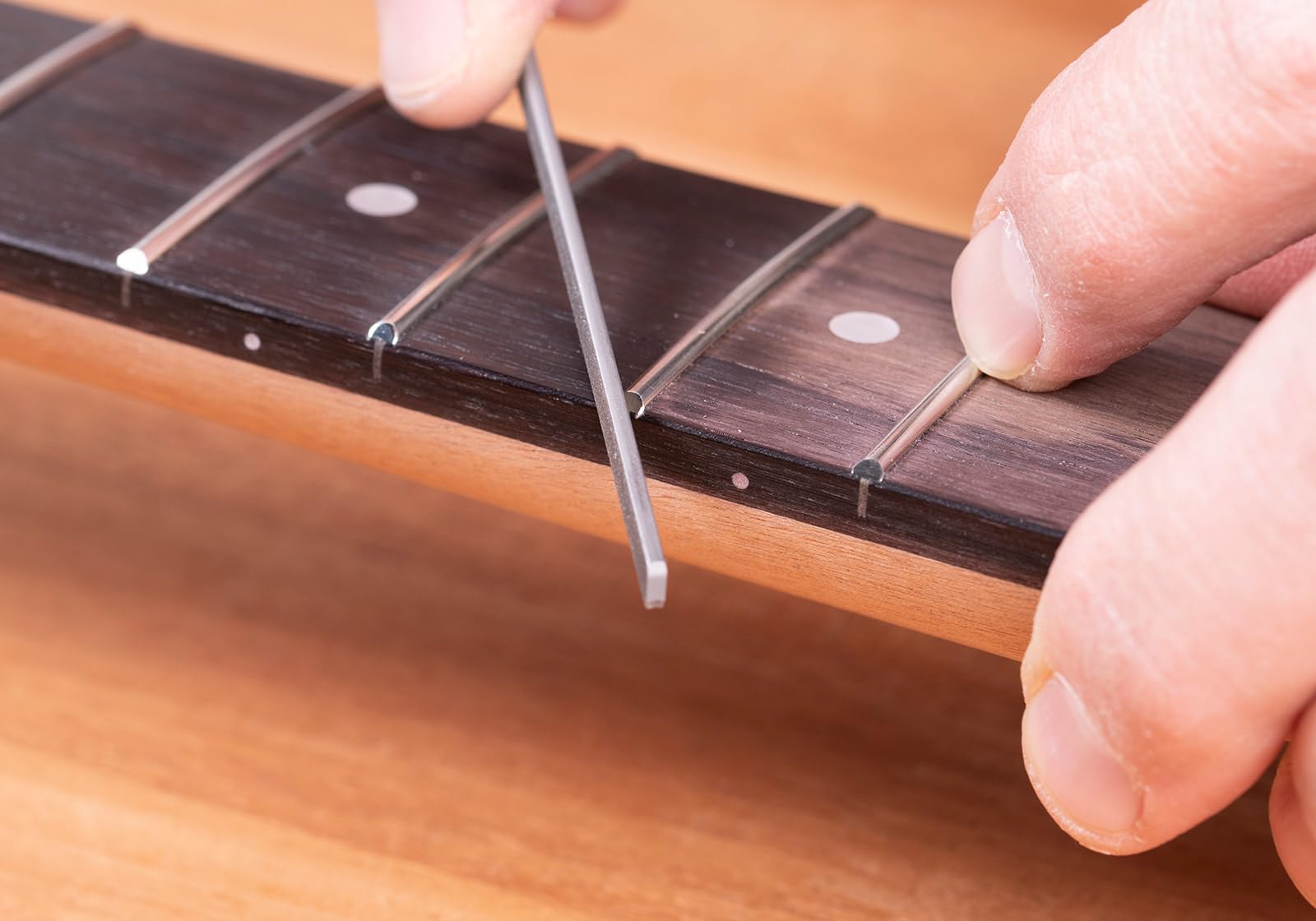 StewMac Fret End Dressing File - Safely Fix Sharp Guitar Frets & Fret Sprout Fast - For Rounding, Shaping, and Smoothing Frets - Professional Luthier Guitar Repair Tool - (1175) - Image 3