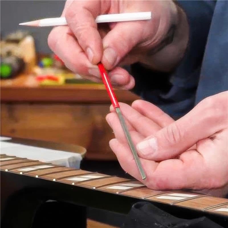 StewMac Fret End Dressing File - Safely Fix Sharp Guitar Frets & Fret Sprout Fast - For Rounding, Shaping, and Smoothing Frets - Professional Luthier Guitar Repair Tool - (1175) - Image 5