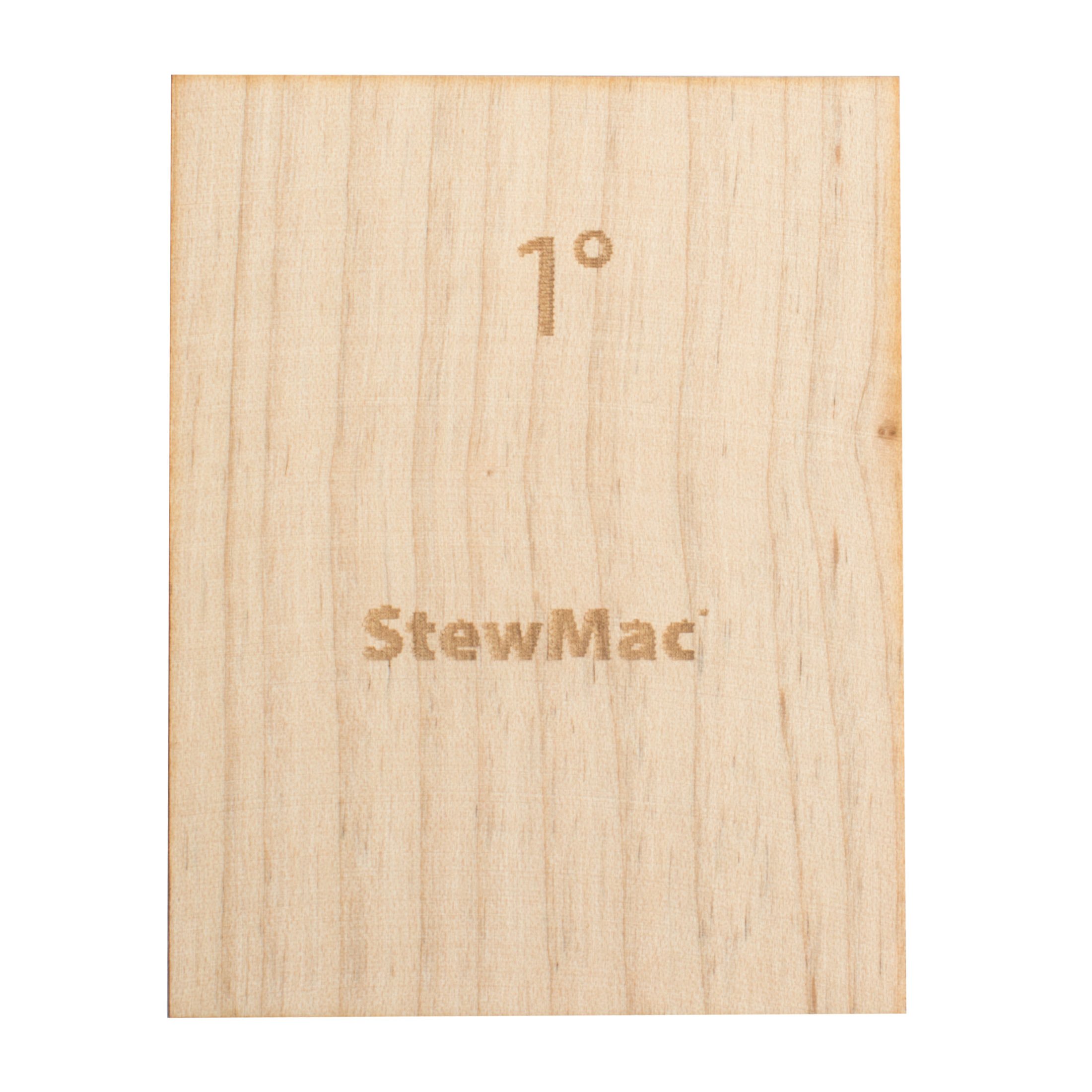 StewMac Guitar Neck Shims for Bolt-on Necks, Made of Solid Maple, Blank, Set of 3 - Image 4