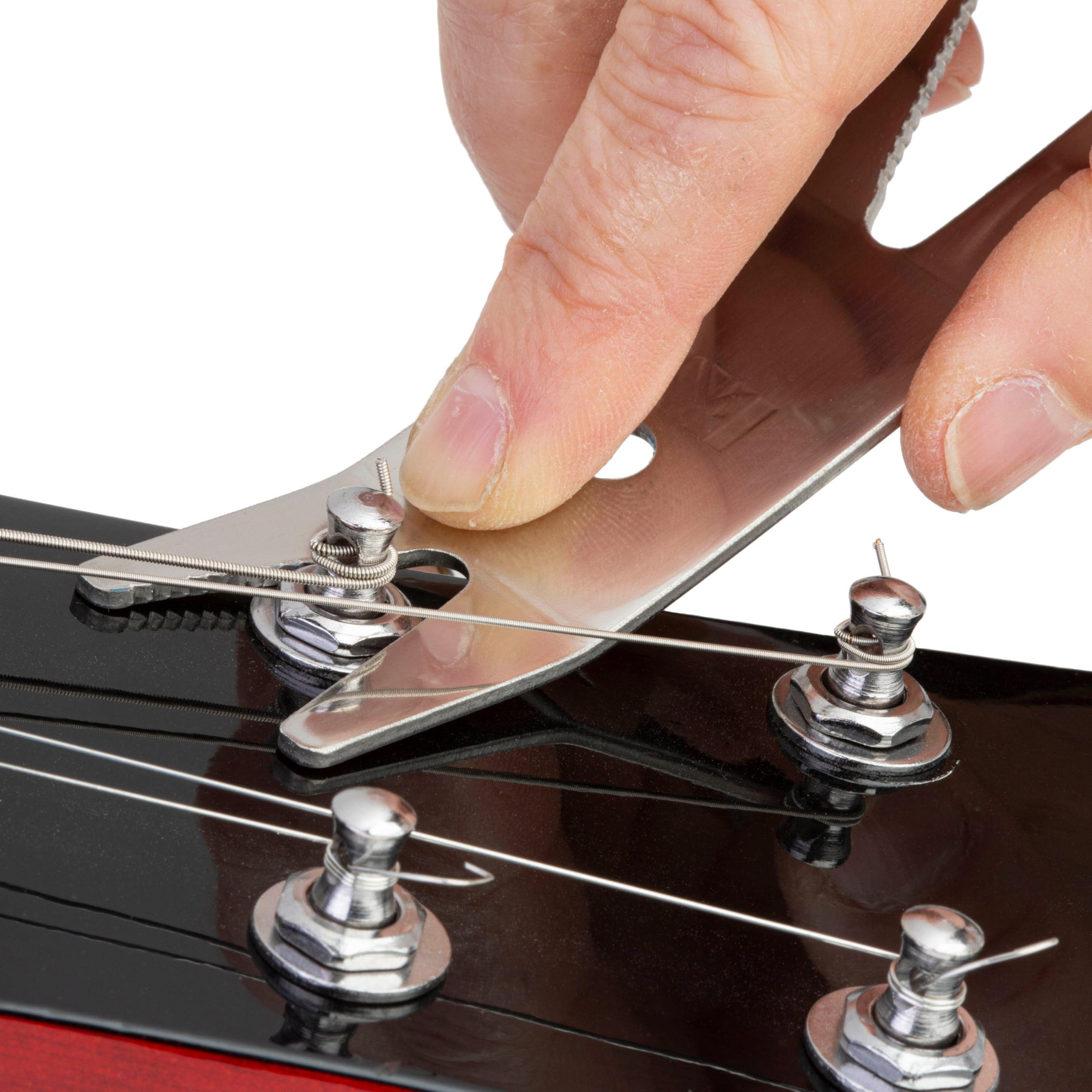 StewMac Guitar Tune-up Set, Imperial (104742) – Pro Setup Tools for Guitarists with StroboClip HD Tuner Radius Gauges Action Gauge Spanner Screwdriver for Accurate Guitar Maintenance and Adjustment - Image 6