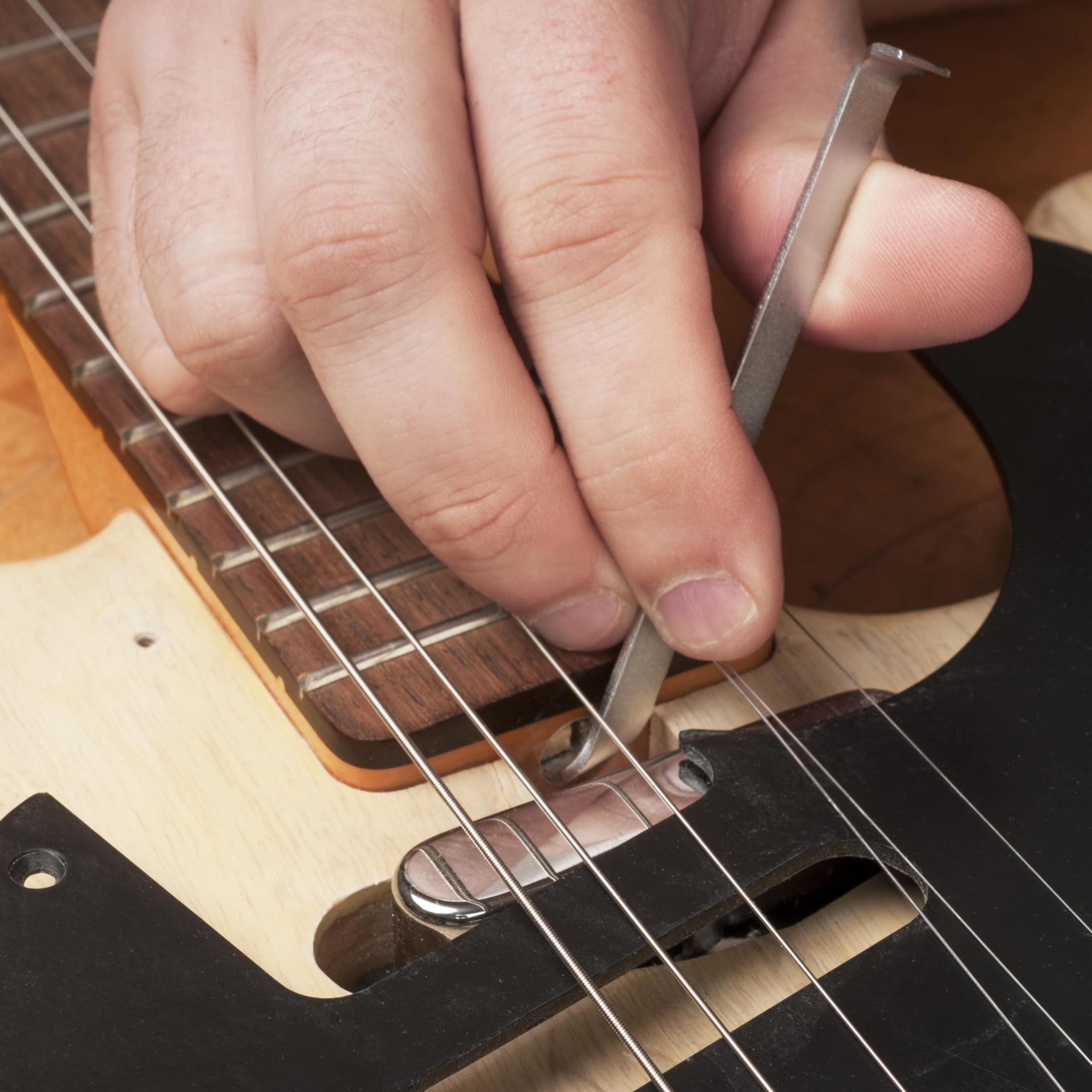 StewMac Fret Kisser + Truss Rod Crank for Tele Bundle, Professional Luthier Guitar Repair Tools - Image 6